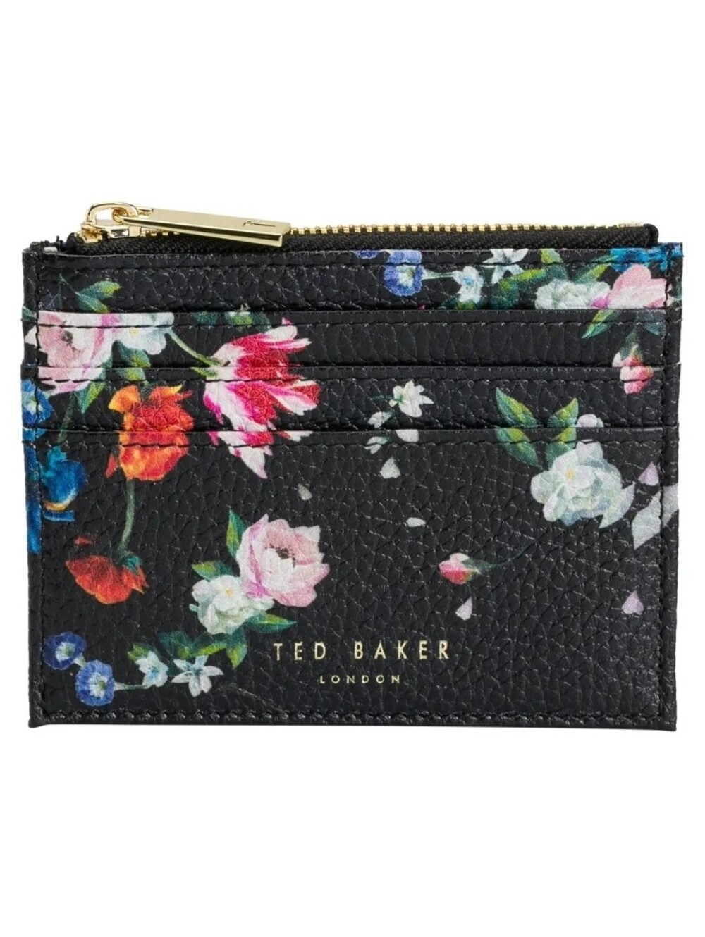 TED BAKER LONDON Bronah Sandalwood Zip Card Case